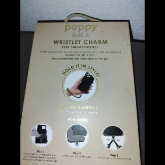 NIP XO Poppy Wristlet Hold It Charm Bling Chain For Smartphone New In The Packag - Picture 2 of 2